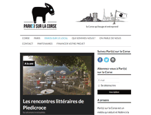 Tablet Screenshot of paris-sur-la-corse.com
